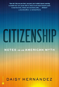 Cover of Citizenship, featuring a gradient transition of blue to gold, with a yellow circle at the bottom that looks like the sun.